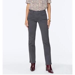 NYDJ Women's Jeans Marilyn Straight Leg Size 10 Vintage Pewter Gray NWT